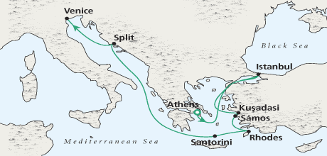 Just Path of Phoenicians Deluxe Cruise Crystal Cruises Serenity Crystal Cruises