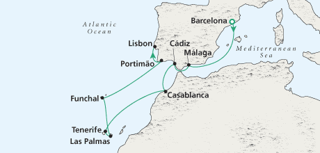 Just Iberian Sunsets Deluxe Cruise Crystal Cruises Serenity Crystal Cruises