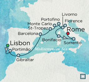 Just Crystal Cruises Serenity 2026 Passion de Grand Prix Map