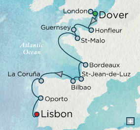 Just Crystal Cruises Serenity 2026 Vistas &amp; Vineyards Map