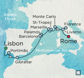 Just Crystal Cruises Serenity 2026 Artists &amp; Explorers Map