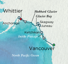 Alaskan Inspirations Map Just Crystal Cruises Serenity 2028 World Cruise