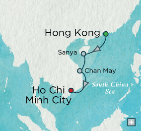 Just Crystal Cruises symphony 2026 Pagodas & Palaces: Crystal Getaways Map