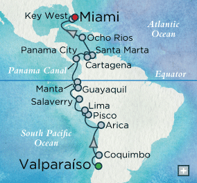 Just Crystal Cruises Symphony 2028 Incan Immersion Map