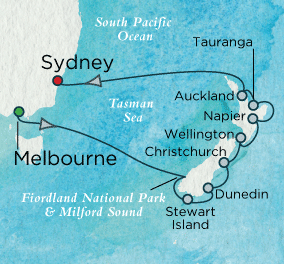New Zealand Panorama Map