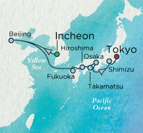Accent on China and Japan Map