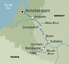 Luxury Voyage Number: RBA190707-10 ENCHANTING MOSELLE Ocean Cruises TO TRIER AND COCHEM