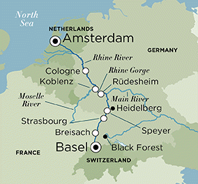 Luxury Voyage Number: RBA190424-10 LUXURY CRUISE ALONG THE RHINE ocean
