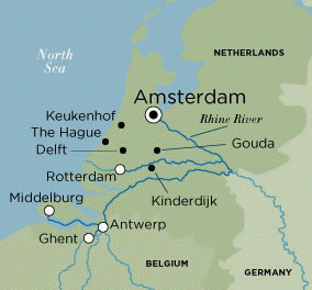 Luxury LUXURY RHINE Ocean Cruises TO BELGIUM AND THE NETHERLANDS