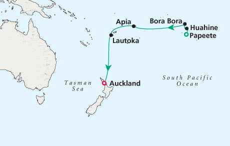 Just Cruise Map - Crystal Cruises Serenity 2026