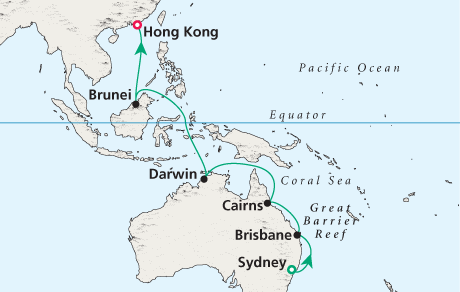Just Cruise Map World Cruise 2026