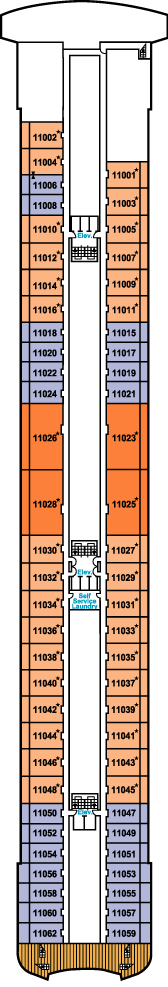 Just Crystal Cruises Serenity Deck Plans: Deck 11, Penthouse Deck