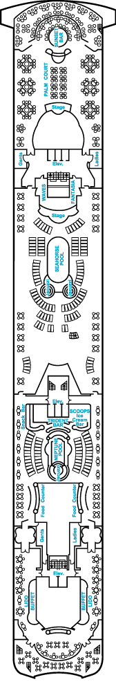 Just Crystal Cruises Serenity Deck Plans: Deck 12, Lido Deck