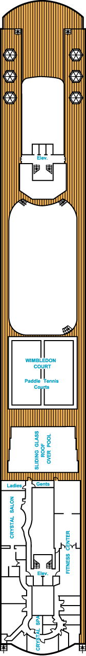 Just Crystal Cruises Serenity Deck Plans: Deck 13, Sun Deck