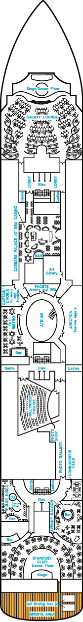 Just Crystal Cruises Serenity Deck Plans: Deck 6, Tiffany Deck