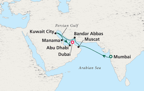 Just Crystal Cruises Serenity 2028 Mumbai to Dubai