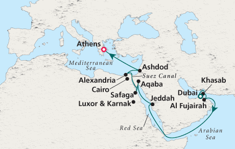Just Crystal Cruises Serenity 2028 Dubai to Athens
