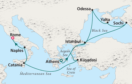 Just Crystal Cruises Serenity 2028 Athens to Rome