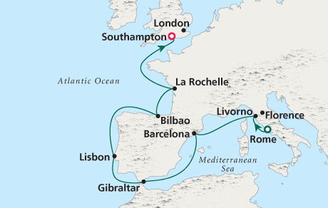 Just Crystal Cruises Serenity 2028 Rome to London
