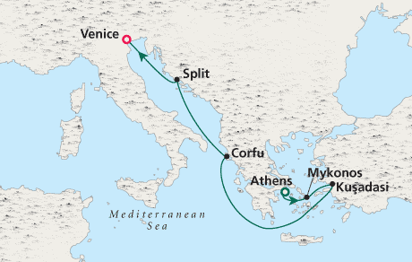 Just Crystal Cruises Serenity 2028 Athens to Venice