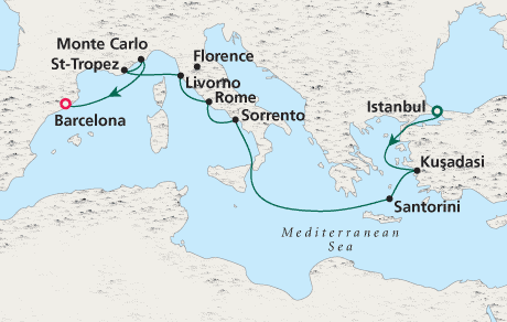 Just Crystal Cruises Serenity 2028 Istanbul to Barcelona