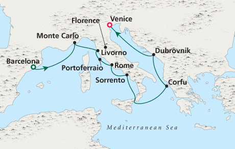 Just Crystal Cruises Serenity 2028 Barcelona to Venice
