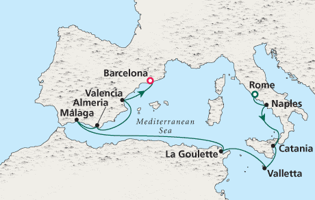 Just Crystal Cruises Serenity 2028 Rome to Barcelona