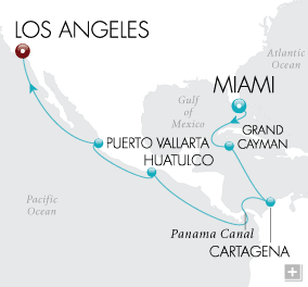 Just Panama Canal Passage Map