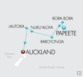 Just South Pacific Serenade Map