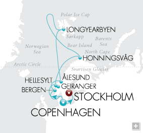 Just North Cape Panorama Map