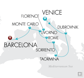 Just Mediterranean Treasures Map