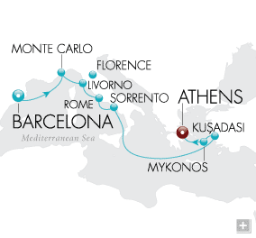 Just Gaudi & The Gods Map