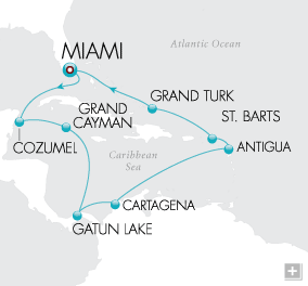 Just Grand Caribbean Holiday Map