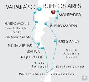 Just Antarctic Discovery Map