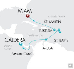 Just Tropical Trade Winds Map
