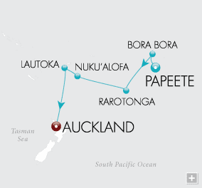 Polynesian Paradise Map January 20 February 2 2026 - 12 Days Just Crystal Symphony 2026