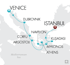 Just Mediterranean Majesties Crystal Cruises Serenity 2028 Map